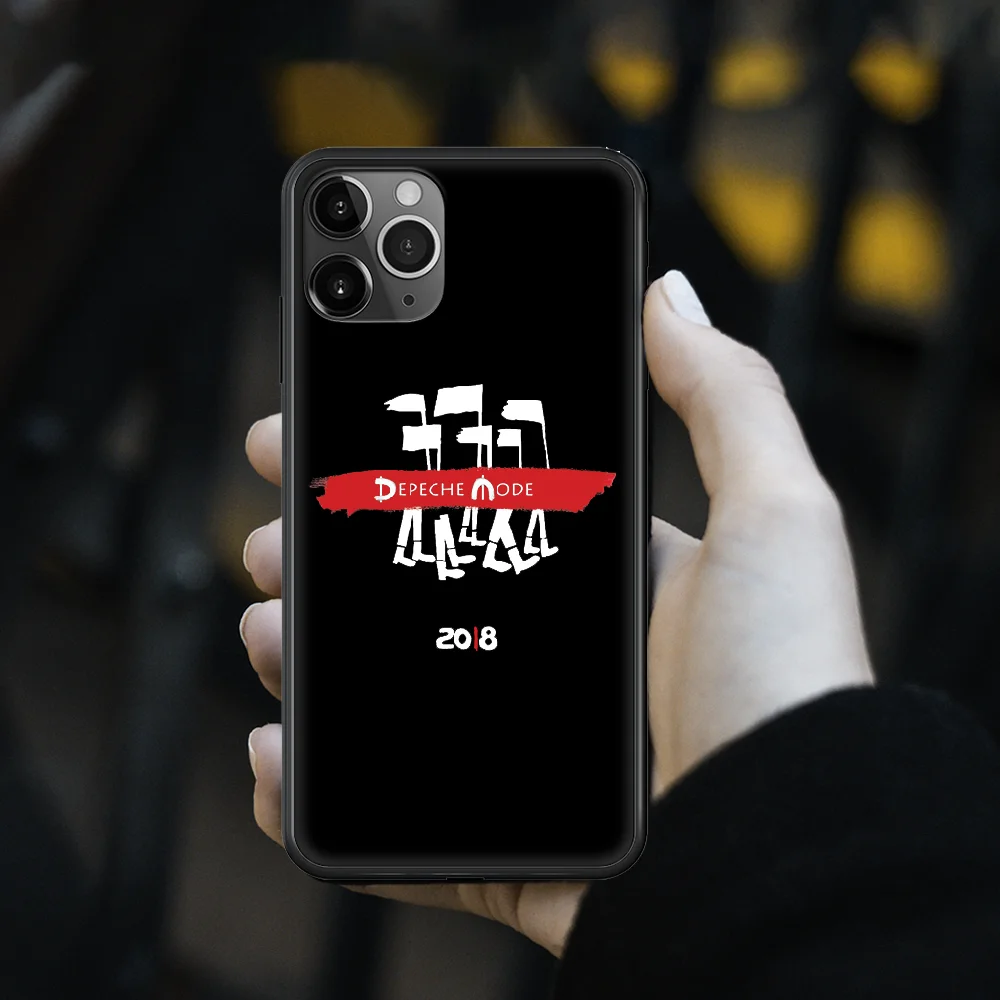 

Depeches band Mode Phone Case cover For iphone 5 5S 6 6S PLUS 7 8 12 mini X XR XS 11 PRO SE 2020 MAX black back silicone hoesjes