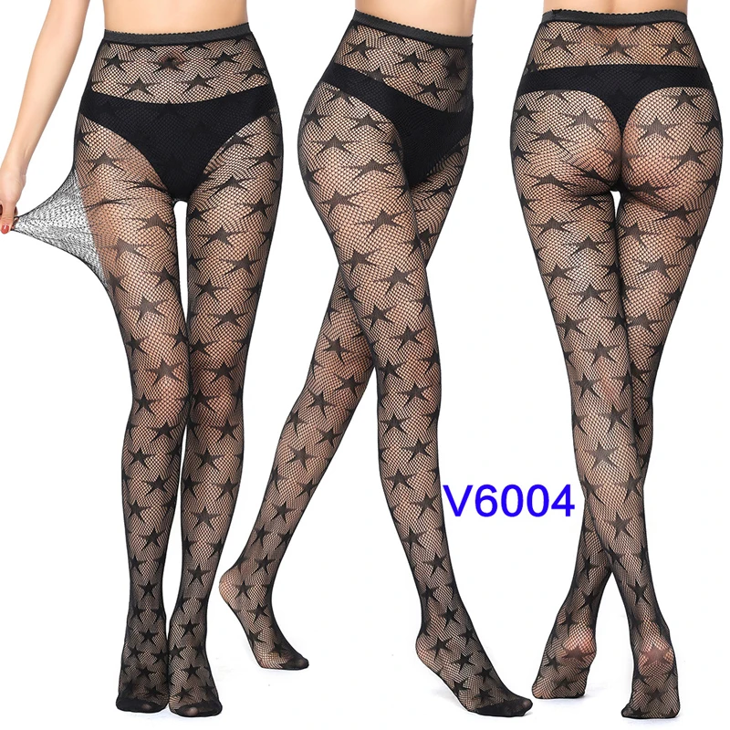 Hollow Sexy Pantyhose Black Mesh Stockings High Elastic Leggings Ladies Spring and Summer Thin Fishnet Quality | Женская одежда