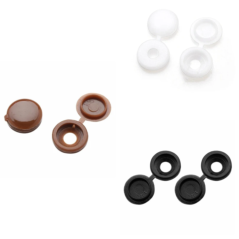 

Screw Cap for Wall Furniture Decorative Nuts Cover Bolts Fold Snap Protective Cap Hardware Screw Cover 200Pcs