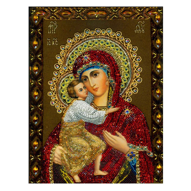 Рукоделие в русском стиле картина из круглых страз 5D AB алмазная вышивка 3D