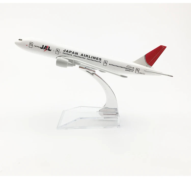

16cm 1/400 Japan airlines Boeing 777 Airbus aircraft kids Children birthday gifts toys plane display model plane