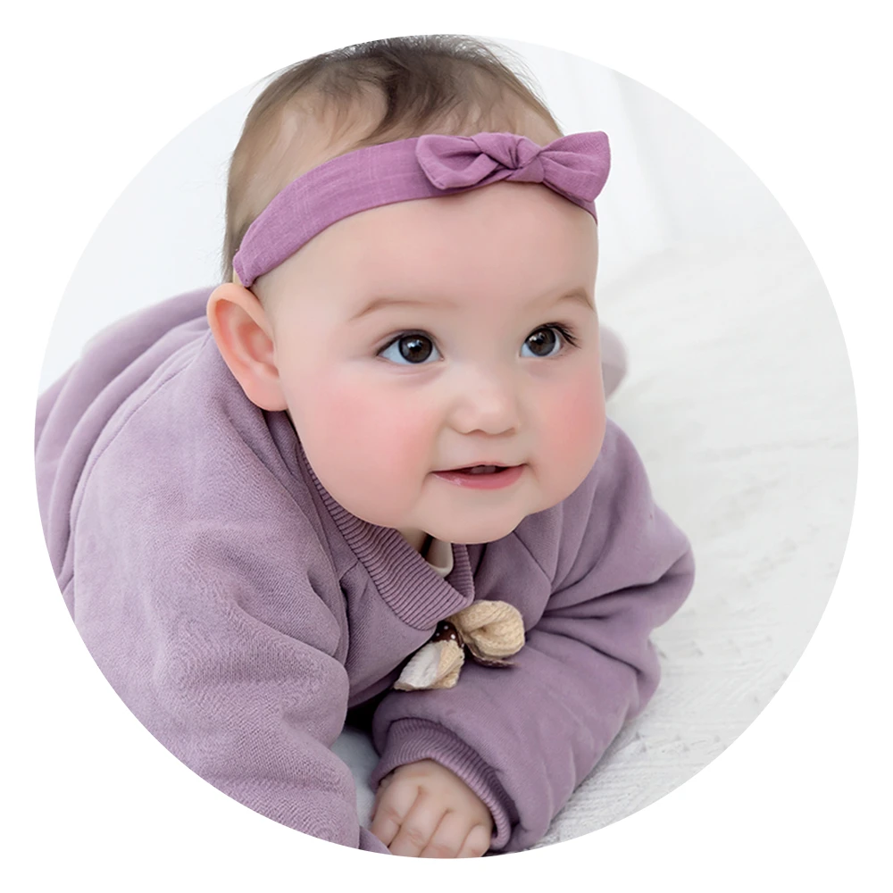 

Повязка на голову детская эластичная с бантом, для девочек