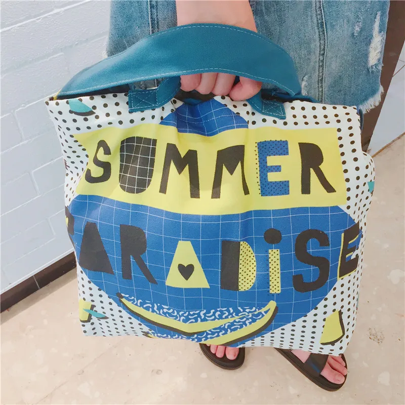 Летние сумки с надписью 2019 повседневные холщовые тоуты котом и застежкой на