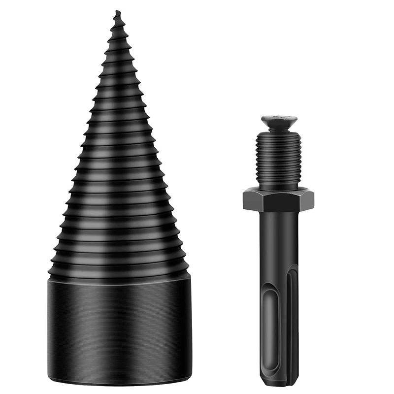 

TOP 38mm Drill Bit Chop Wood Splitting Tool Cone Log Splitters Wood Breaking Machine Wood Breaker Firewood Chopper