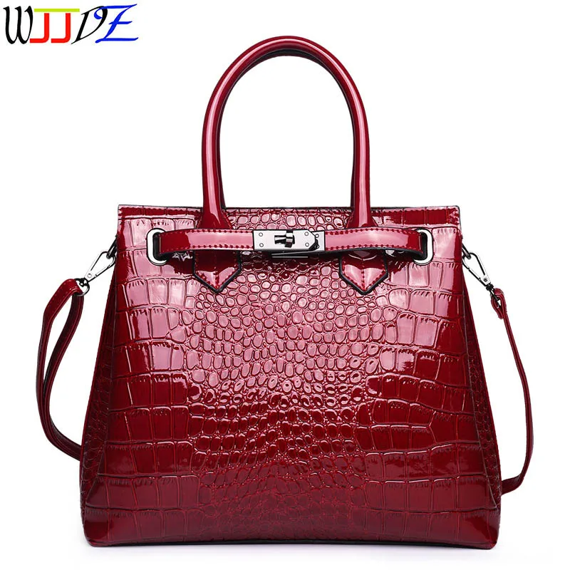 

Alligator Shoulder Bags Women Simple Solid Color Polyester Shoulder Bags Messenger Hasp Phone Bag with Button WJJDZ