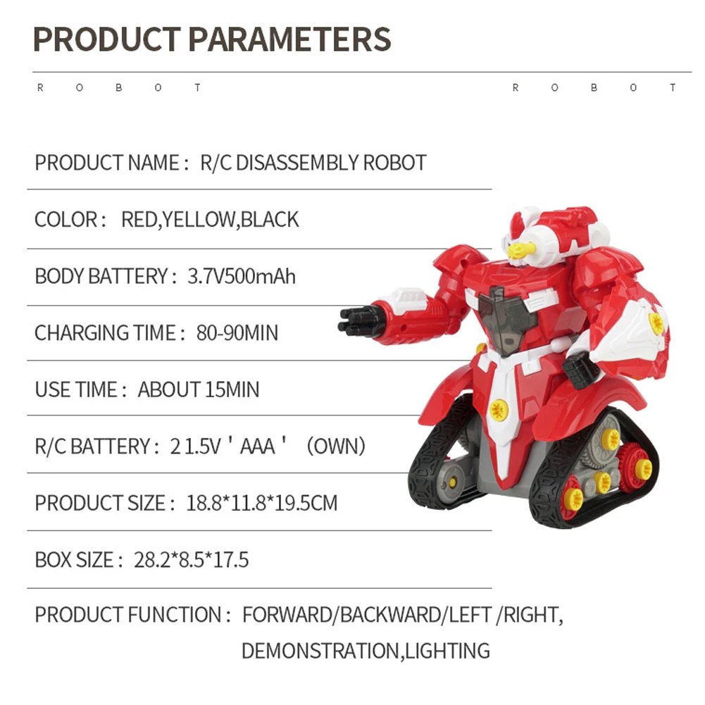 Робот игрушка с дистанционным управлением сделай сам собранный 2 4 г робот