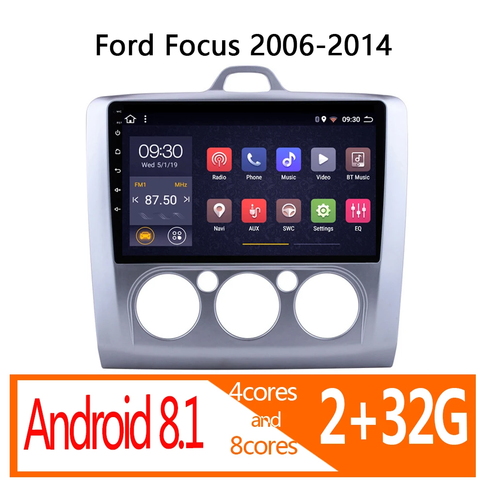 Авторадио android Авто 2 32G для Ford Focus 2006 2007 2008 2009 2010 2011 2012 2013 2014 автомобильное радио | Автомагнитолы -4001329301921