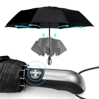wind resistant fully automatic umbrella rain women for men 3folding gift parasol compact large travel business car 10k umbrella