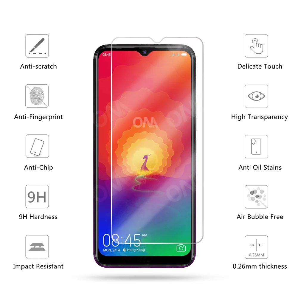 3 шт. закаленное стекло для Tecno Spark 4 Защита экрана защитная стеклянная пленка |