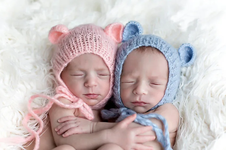 Детские мохеровые Шапки Реквизит для фотосъемки новорожденных CHD10136 | Мать и