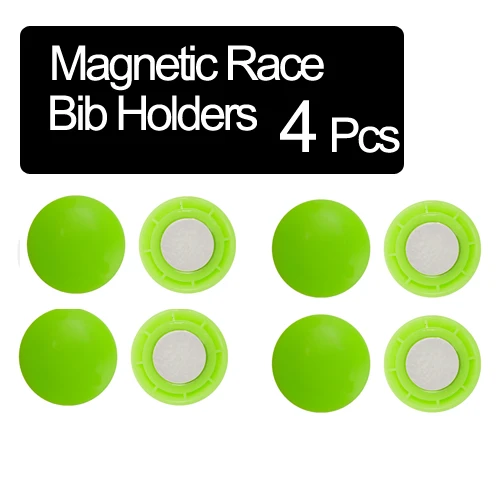 Magnetic Green 4 Марафон, Триатлон, бегущий номер, тройной бег, тканевая Пряжка, фиксирующий номер, зажим, гоночный нагрудник, номер для поясной сумки, тканевые аксессуары - Цвет: Magnetic Green 4