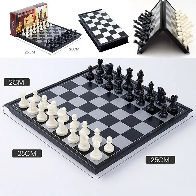 Складная доска деревянная Международная шахматная игра набор предметов стиль