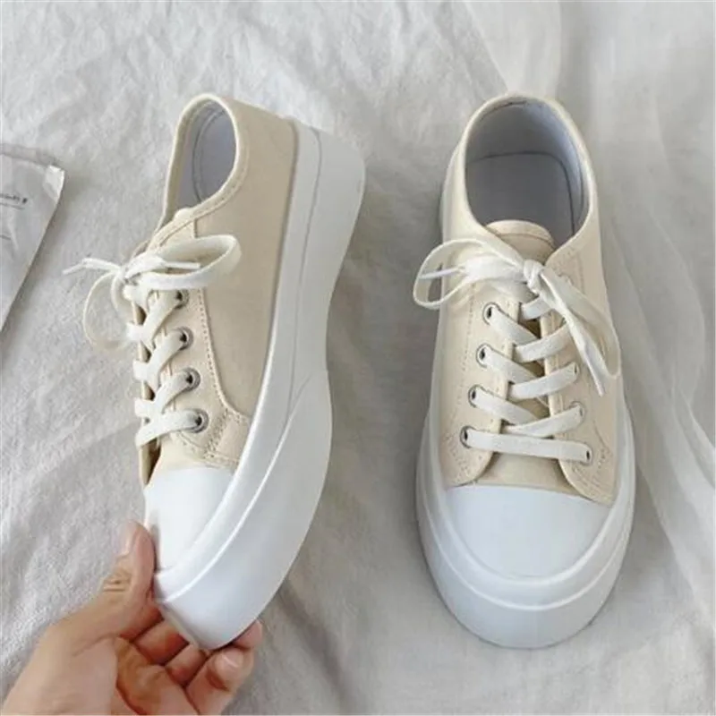 

bottom sports women's canvas shoes spring autumn new fashion casual womens platform sneakers running women shoes loafers