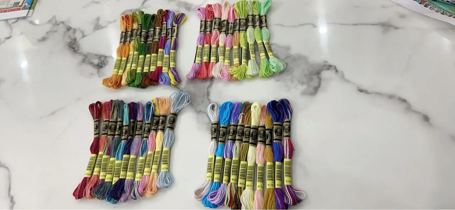 Floss 6 Strands  8 Meters /pcs  Variation Cross Stitch Threa