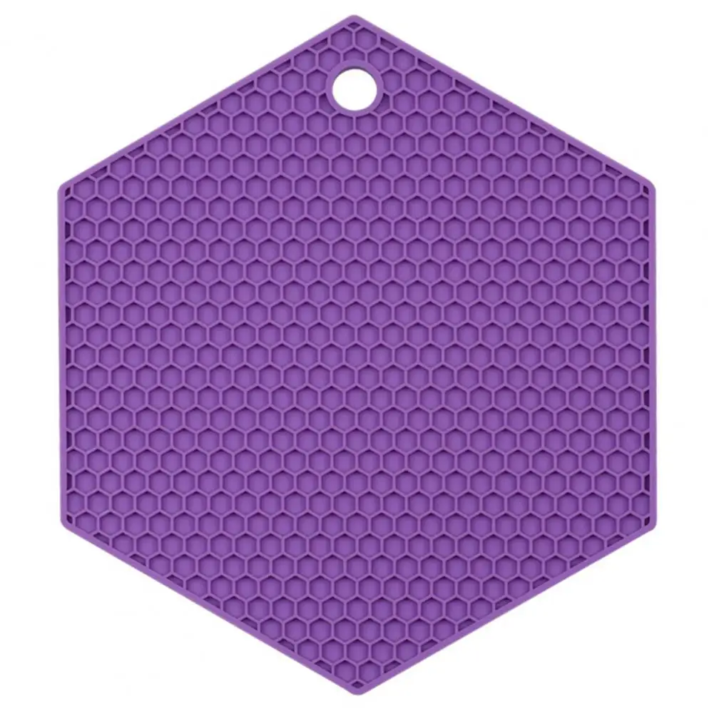 

Household Kitchen Potmats Tear-proof Thickened Honeycomb Non-slip Silicone Heat Insulation Tableware