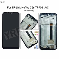 for tp link neffos c9s tp7061ac with frame lcd screens c9s lcd display touch screen digitizer assembly panel phone repair sets