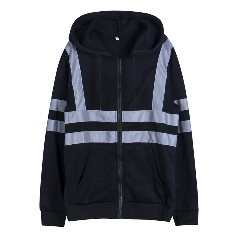 Мужские толстовки на молнии зимняя теплая толстовка с капюшоном куртка карманом