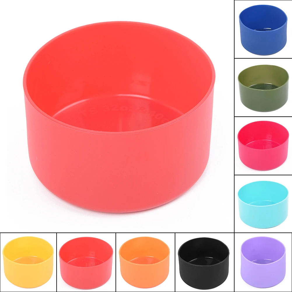 

Vacuum Flasks Thermoses Slip-Proof Silicone Boots Sleeves Coaster Fit For 12 24oz 32 40 Oz Hydro Bottle Thermos Pot Accessories