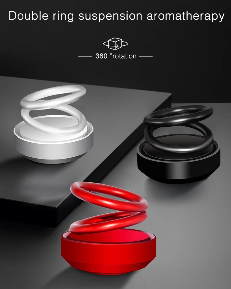 Автомобильный мини-освежитель воздуха с двойным кольцом для ароматерапии |