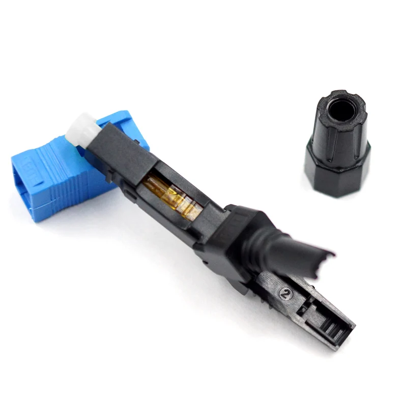 50PCS 100PCS 200PCS 400PCS SC UPC Single-Mode Fiber Optic Quick Connector FTT  Free Shipping Low Price Good Quality