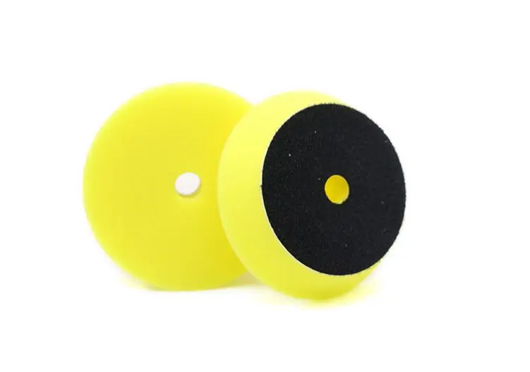 Yellow-2pcs one pack Детализация очень высокое качество 6 шт. 80 мм губка для полировки полировальные подложки комплект для 3 дюймов DA), полировальная машинка для автомобилей с эксцентриковым, Применение - Цвет: Yellow-2pcs one pack