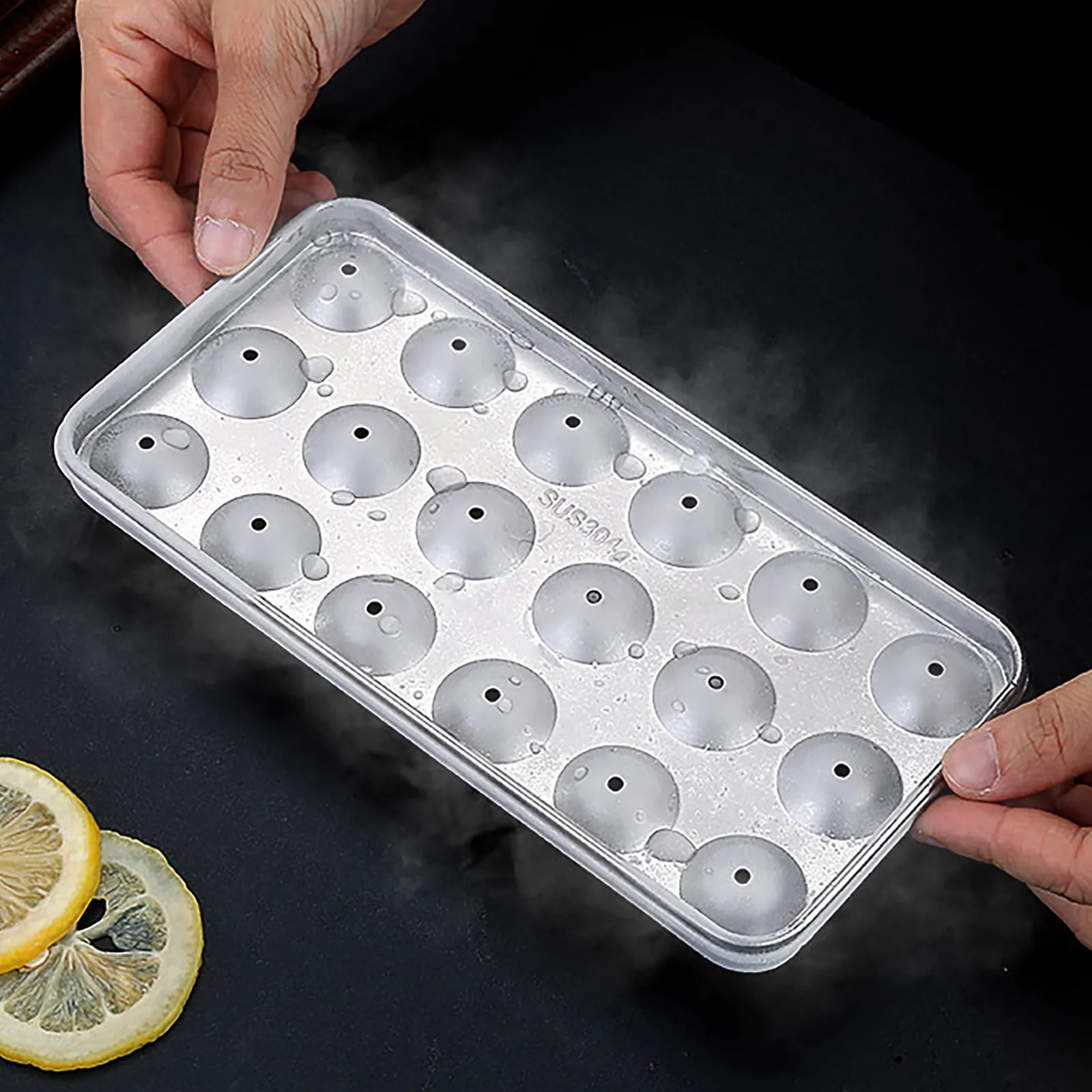 

Ice Tray Mold Ice Hockey Tool Ice Tray Box Stainless Steel Ice Tray heladera para hacer helados moule glace