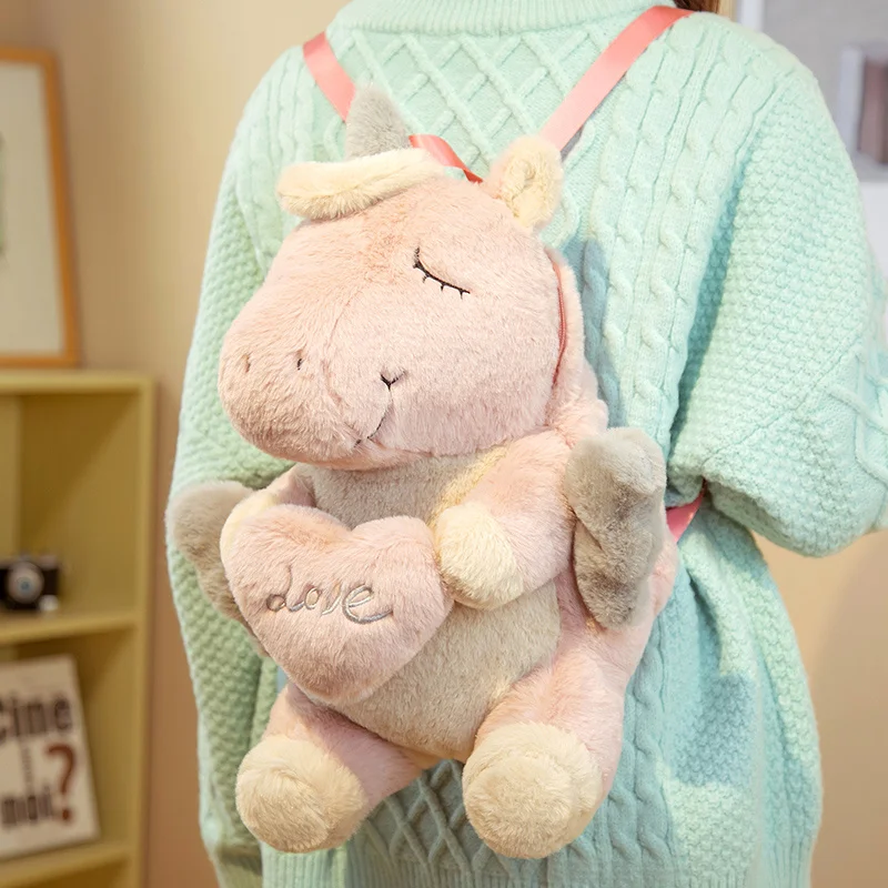 

Плюшевый рюкзак в виде единорога, 45 см