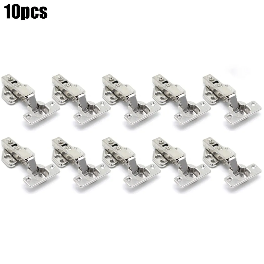 

10pc Soft Close 35mm Kitchen Cabinet Cupboard Standard Door Hinges Hydraulic Clip-On For Cabinet Furniture Hardware Hinge Damper