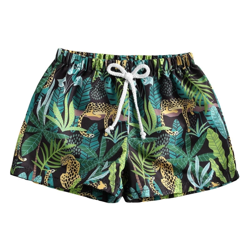 

2021 Boy's Swimming Trunks Cartoon Animal Printed Short Pants Vacation Style Printing Elastic Shorts Beach Shorts Bottoms