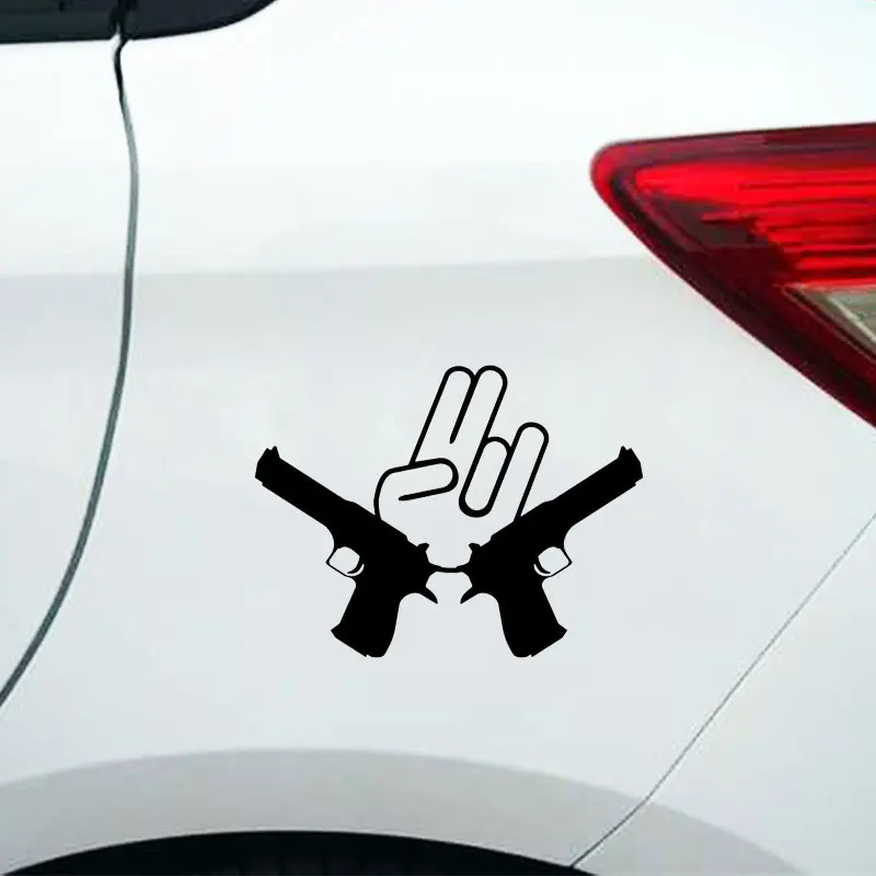Крутая наклейка жеста на автомобиль виниловая Водонепроницаемая бомба для