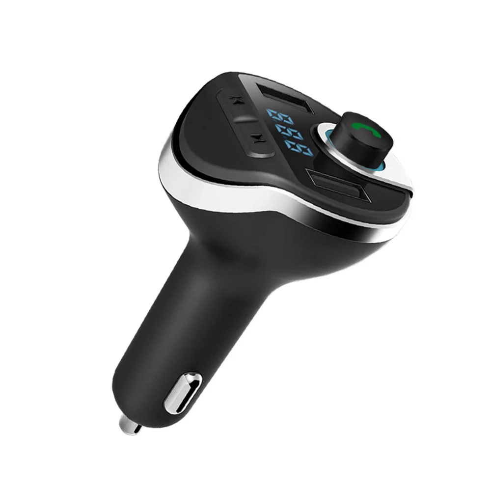 

FM-передатчик громкой связи для телефонных звонков Bluetooth Автомобильный модулятор MP3 радио адаптер автомобильное быстрое зарядное устройств...