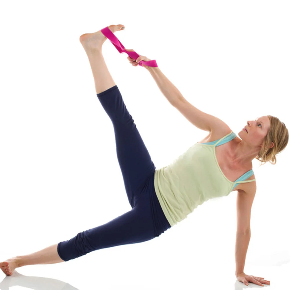 

Exercise Yoga Tension Band Unlimited Stretch Band Gym Rope Fitness Waist Leg Yoga Stretch Strap Yoga Strap Belt Black