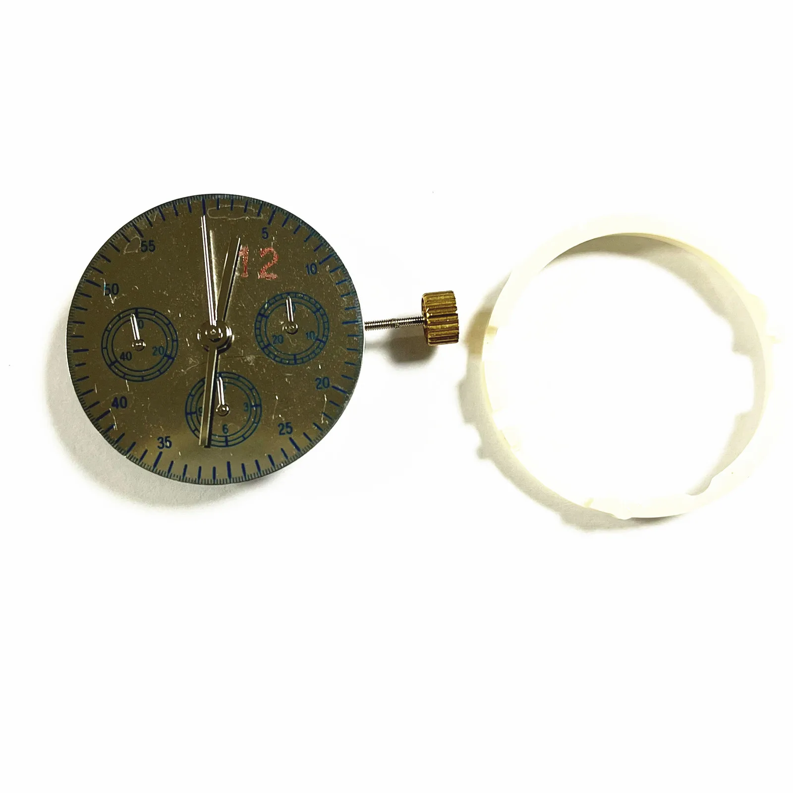 

28,800bph 30mm Chronograph Subdials @ 3 6 9 3-Eye Automatic Watch Movement Replacement For ETA 7753 7750