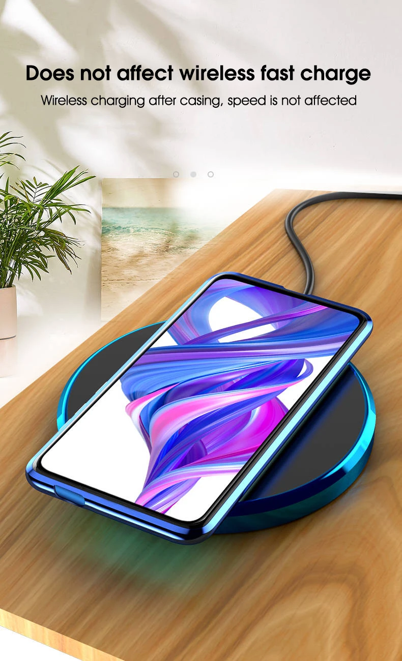 Двусторонняя магнитная защита 360 для huawei Honor 8X Max 9X Pro закаленное переднее стекло для Honor 10 Lite Honor 20Pro view 20 чехол