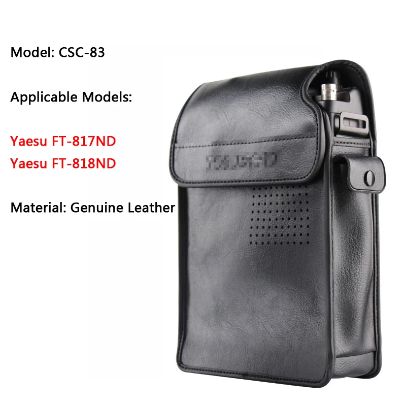 

Suitable For YAESU FT-817ND FT-818ND Walkie Talkie Genuine Leather Holster Yaesu Radio Accessories CSC-83 Protective Case