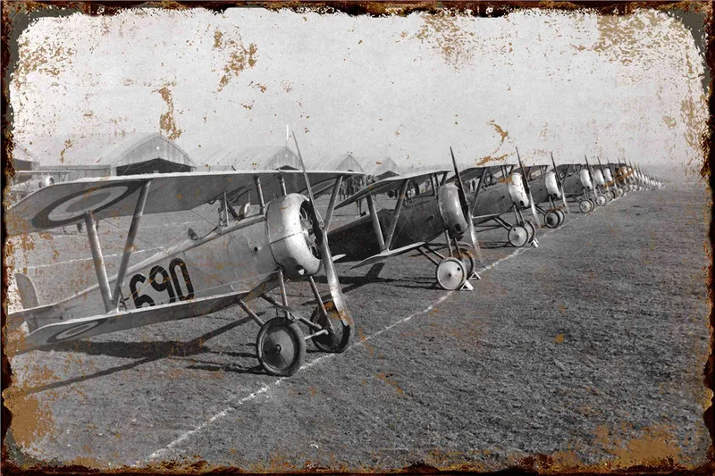 

Металлический постер с винтажным декором для самолетов и бойцов Второй мировой войны