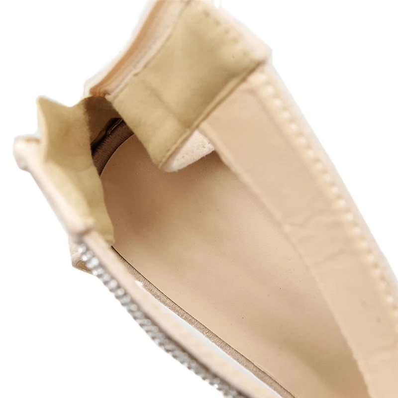 

2019 Summer Glitter Women 11.5cm High Heels Zip Sandals Female Fetish Gladiator Shoes Lady Stiletto Valentine Crystal Pumps