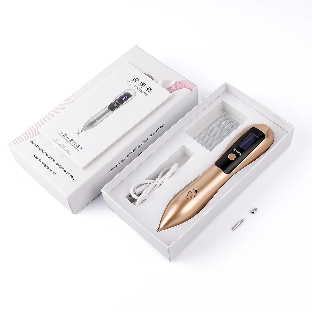 

LCD Plasma Pen Laser Tattoo Mole Removal Machine Rechargeable Face Care Skin Tag Removal Freckle Wart Dark Spot Remover