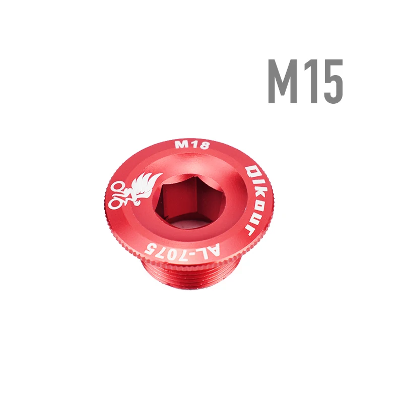 M15 red 1 шт. зубная пластина крышка шатуна кривошипная крышка M20 M18 M19 M15 MTB шатун для велосипеда алюминиевый BMX дорожный велосипедный фитинг 4 цвета - Цвет: M15 red