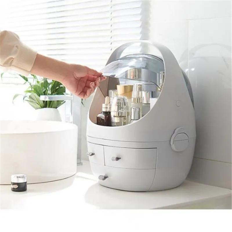 Коробка для хранения косметики пластиковый контейнер чехол ванной Настольный