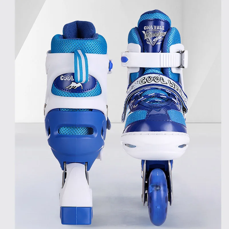 Детские регулируемые роликовые коньки полный комплект одномерных роликовых