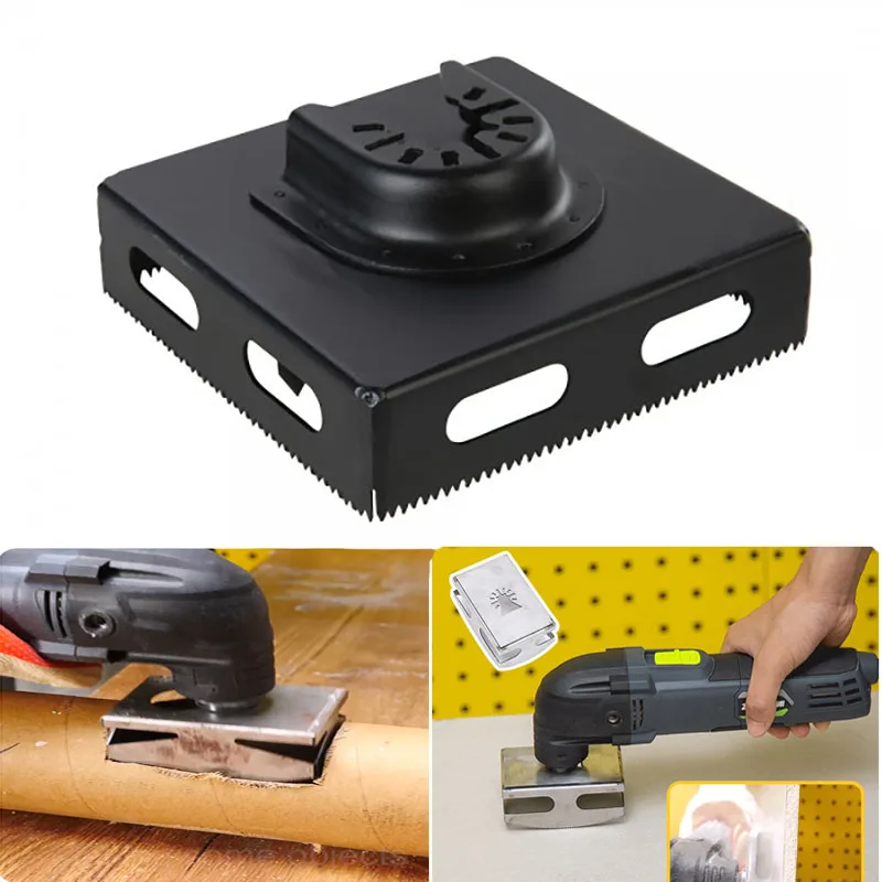 

Square Slot Cutter Slotter with Four Blades Multifunctional Tool Woodworking Slotting Cutter Rack Accessories