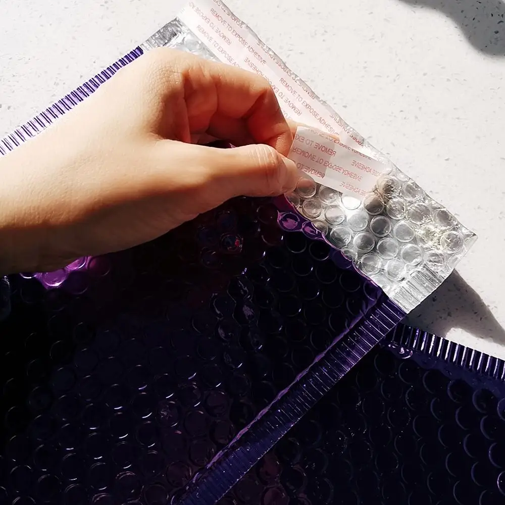 Бесплатная доставка утолщенные конверты из алюминиевой пленки фиолетового