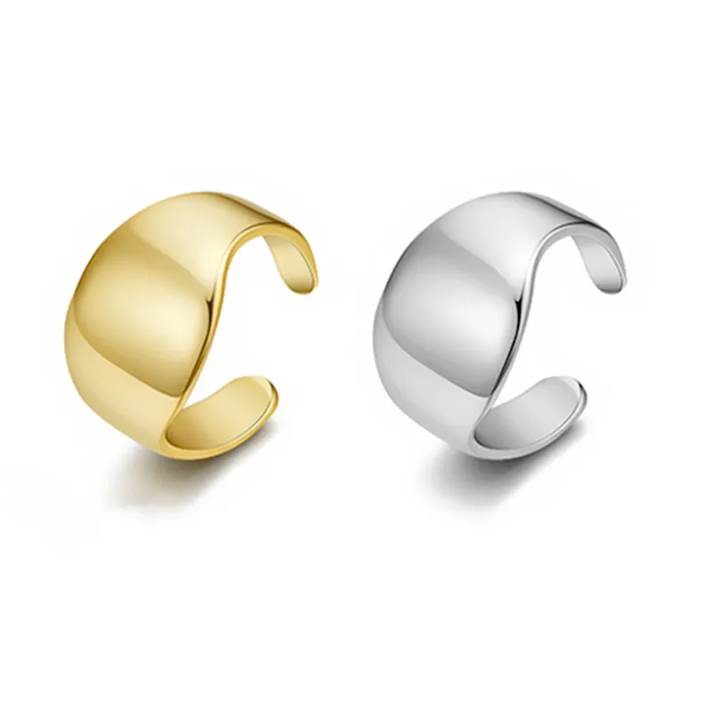 Серьги yizai золотого цвета без пирсинга геометрические круглые манжеты для ушей