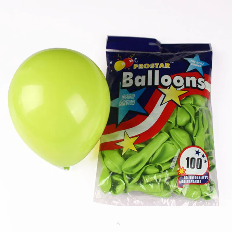light green 100 шт 5 дюймовые жемчужные латексные мини-Воздушные шары серебристого цвета шампанского золотого цвета для вечеринки на день рождения надувные свадебные украшения PAT57 - Цвет: light green