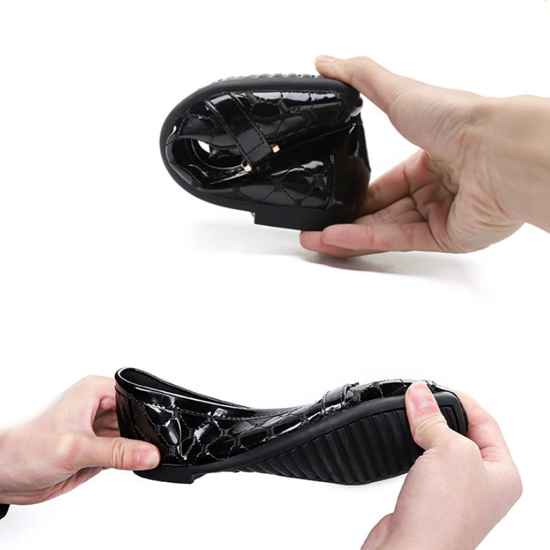 2020 на плоской подошве Женские легкие кожаные туфли типа мокасин туфли-лодочки