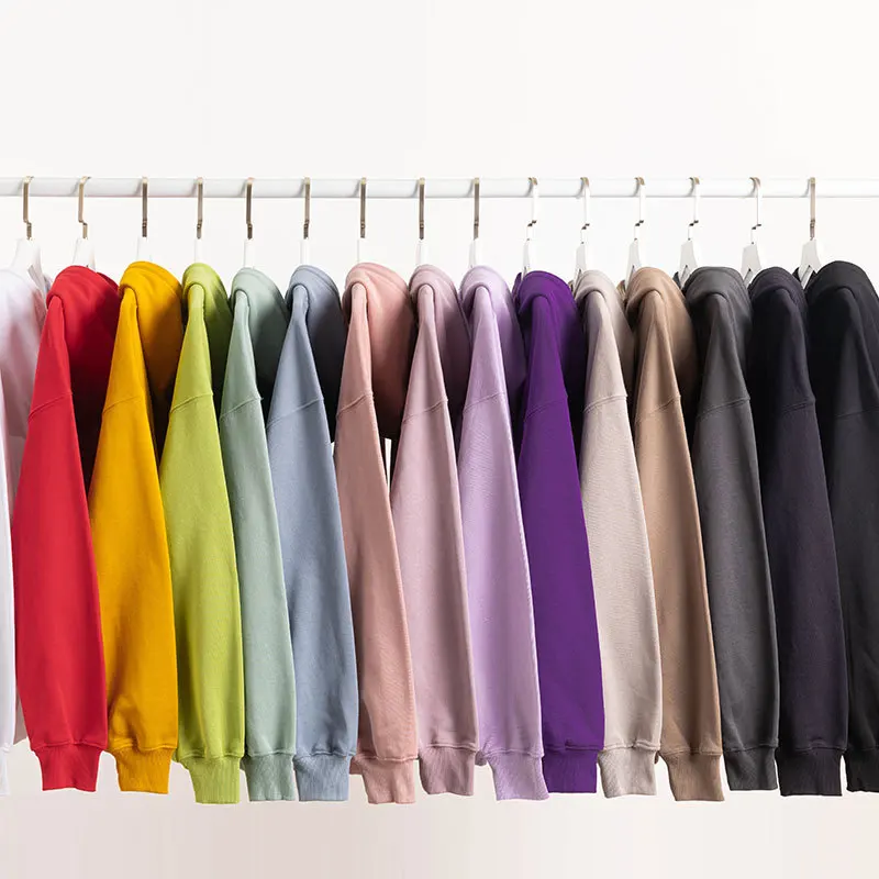 

Fashion Solid Color Hoody Rainbow Casual Men Women Hoodies Sweatshirts Cotton Loose Pullover Top