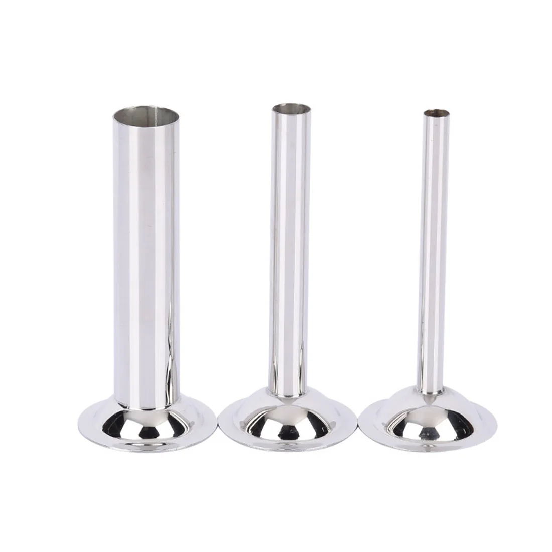 3PCS 8# Stainless Steel Sausage Stuffer Filling Hoppers Funnel Tubes Nozzles Meat &amp Poultry Tools Parts | Дом и сад