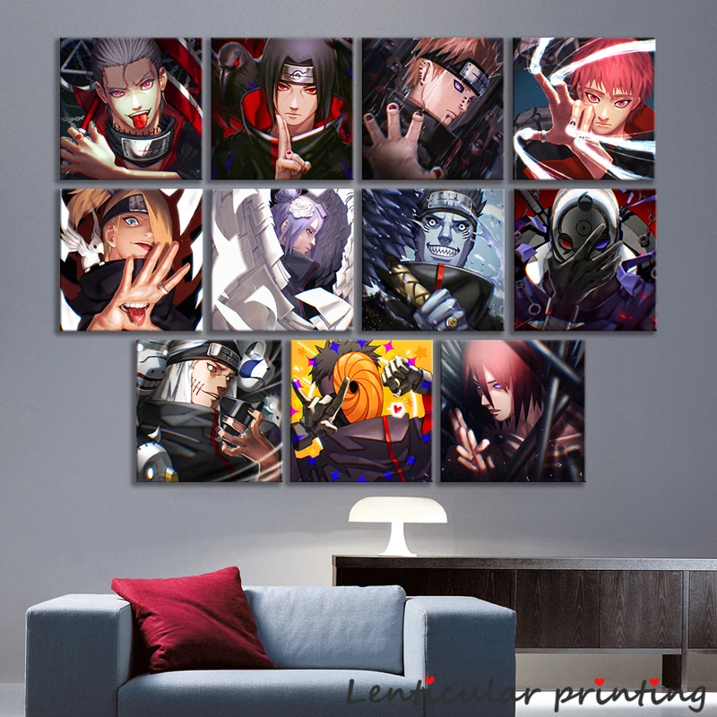 11 новых дизайнов знаменитые Японские Аниме акацукис анимационных картин для