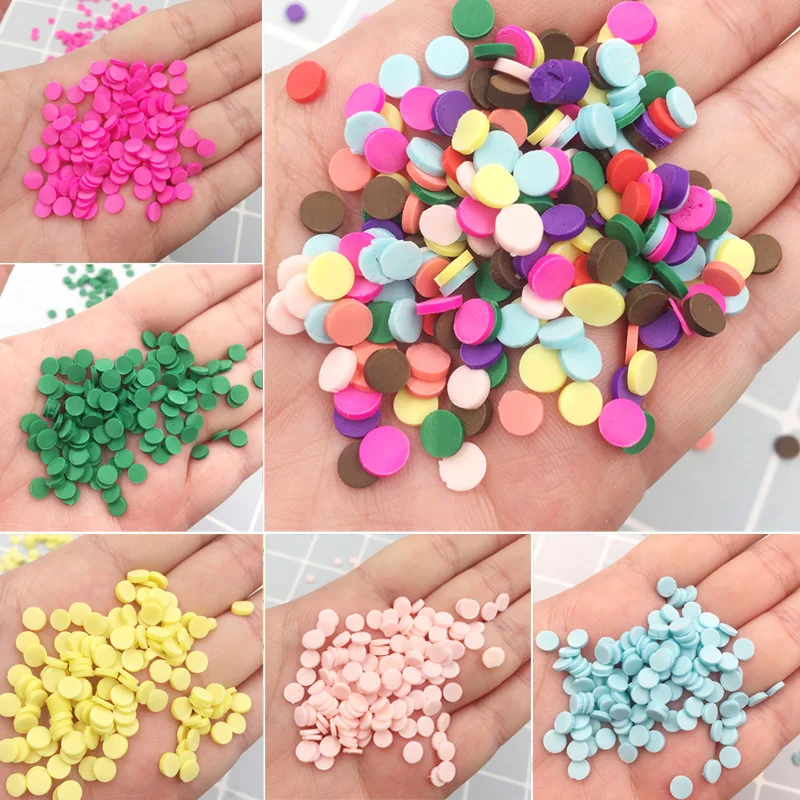 Полимерная Горячая глина 50 г круглая форма конфет для рукоделия наполнитель